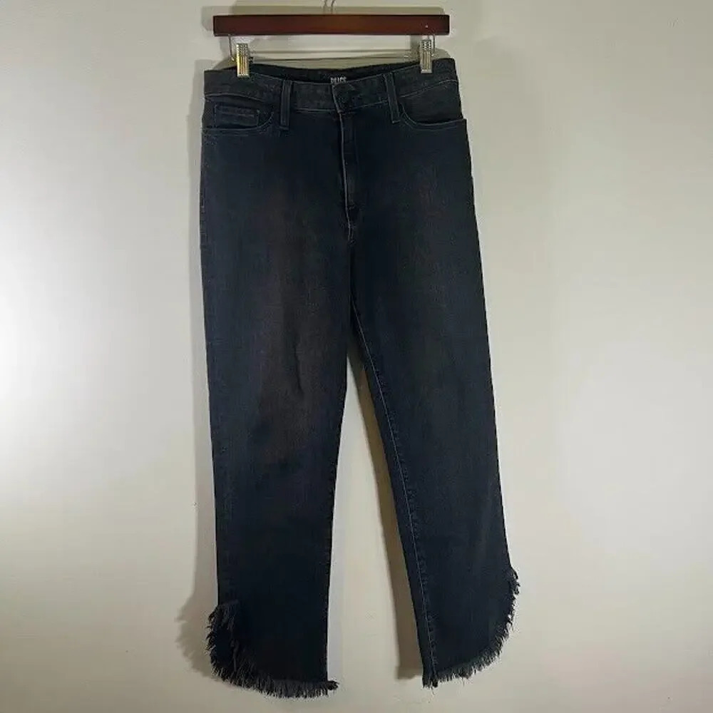 PAIGE Women's Hoxton Straight Ankle w/Heavy Fray Curved Hem - Size 30